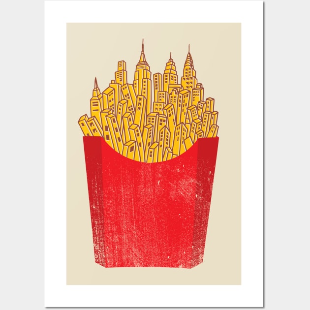 French Fries City Wall Art by kookylove